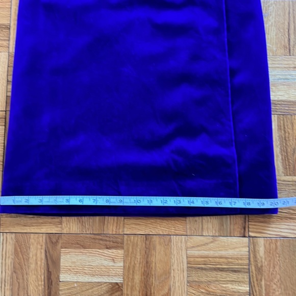 Vintage Yves Saint Laurent Royal Purple Velvet Wrap Skirt Sz 40 EUC - Picture 8 of 10